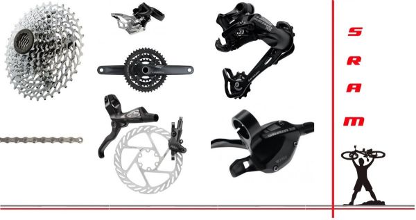 PROMOÇÃO - Kit Sram X5 Disc - 10 Velocidades / Modelo 2012